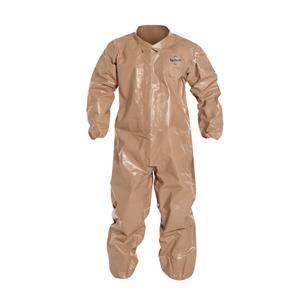 C3125TTN5X000600 | 5X Tan Coverall Zipper Front Elastic Wrist And Ank